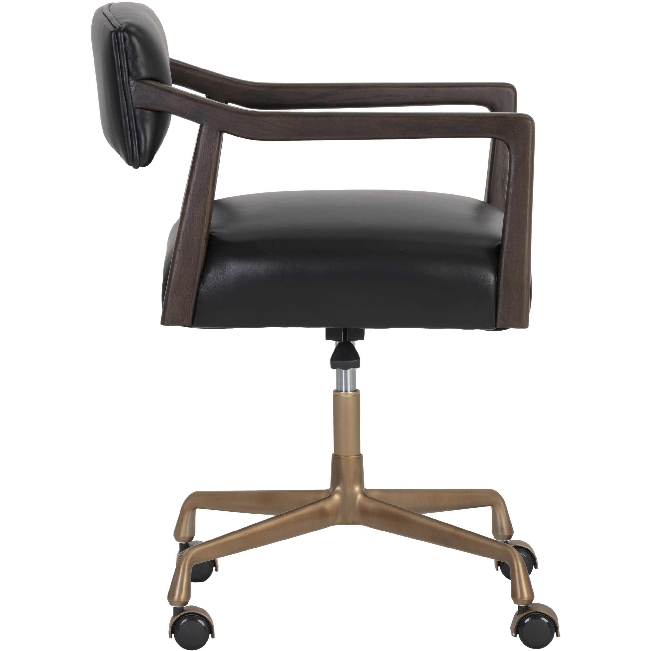 Keagan Cortina Black Leather Office Chair